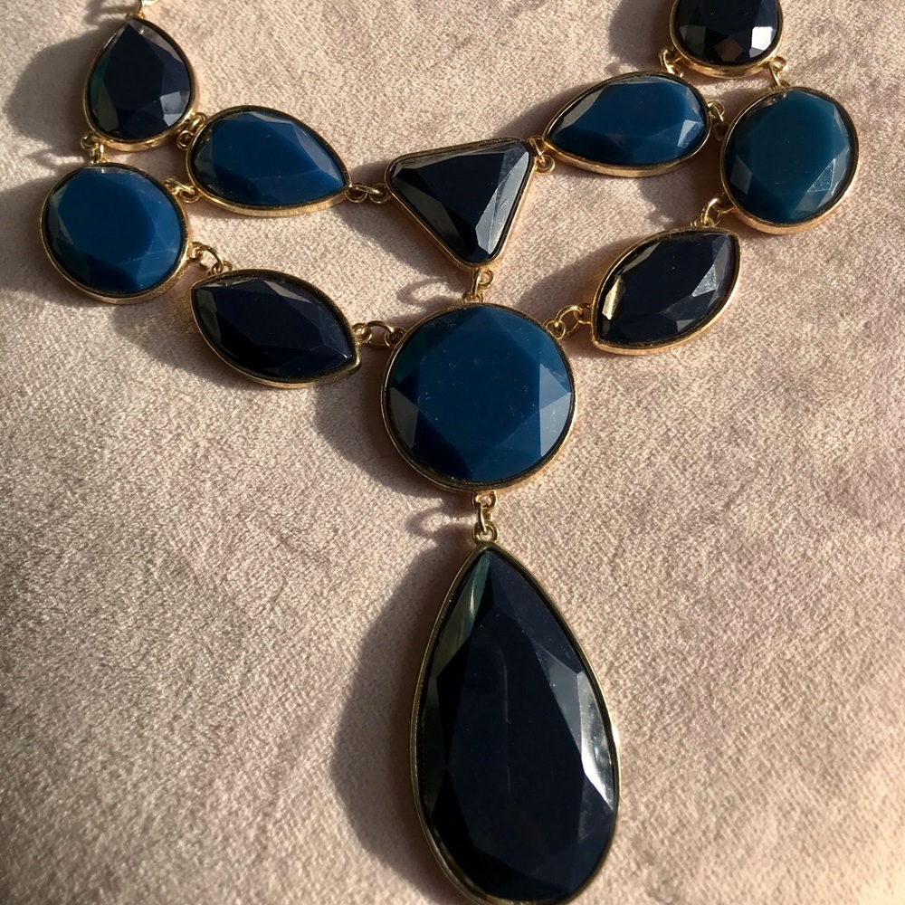 [SOLD: DEPOP] Blue Statement Necklace